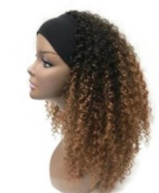 Head Band Brown Wig